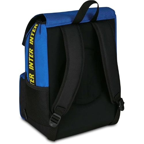 SEVEN 20F302500 ZAINO INTER, Seven Inter Zaino Calcio Doppio Scomparto Estensibile, Blu, Maxi Capienza, Schienale Preformato