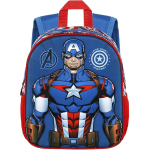 ZAINO ASILO 3D MARVEL AVENGERS, Zainetto 3D Elite CAPITAN AMERICA 