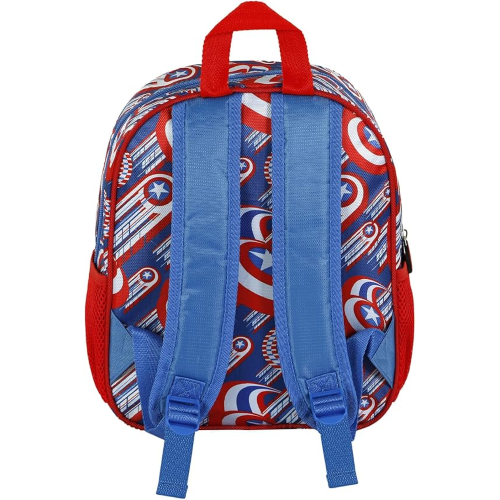ZAINO ASILO 3D MARVEL AVENGERS, Zainetto 3D Elite CAPITAN AMERICA 