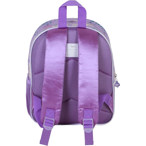 ZAINO ASILO 3D FROZEN, Zainetto 3D Elite Lilla, 25 x 30 cm, Capacità 7 L