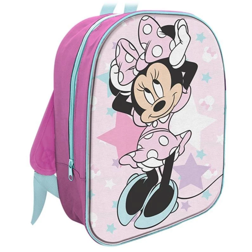 ZAINO ASILO 3D MINNIE, Zainetto 3D Elite ROSA, 25 x 30 cm, Capacità 7 L