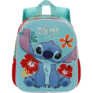 ZAINO ASILO 3D STICH, Zainetto 3D Elite Lilo e Stitch Tropic, 25 x 30 cm, Capacità 7 L