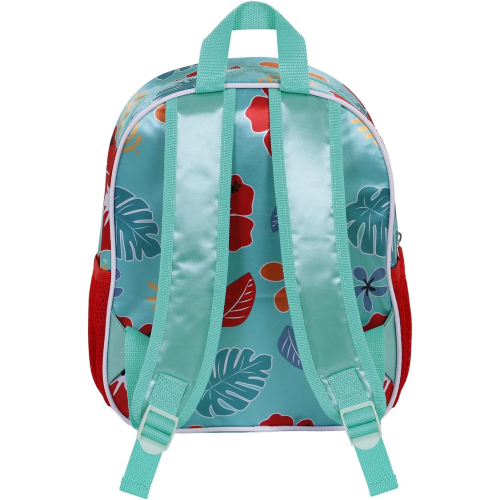 ZAINO ASILO 3D STICH, Zainetto 3D Elite Lilo e Stitch Tropic, 25 x 30 cm, Capacità 7 L