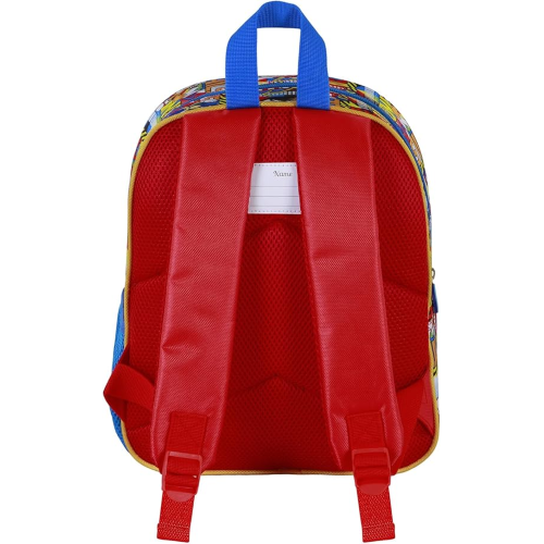 ZAINO ASILO 3D SONIC, Zainetto 3D Elite BLU, 25 x 30 cm, Capacità 7 L