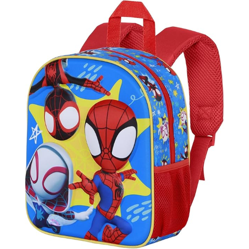 ZAINO ASILO 3D MARVEL SPIDEY, Zainetto 3D Elite, 25 x 30 cm, Capacità 7 L
