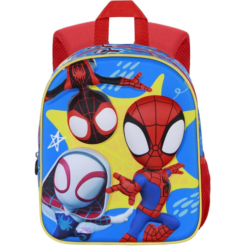 ZAINO ASILO 3D MARVEL SPIDEY, Zainetto 3D Elite, 25 x 30 cm, Capacità 7 L
