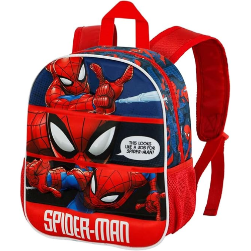 ZAINO ASILO 3D MARVEL SPIDERMAN, Zainetto 3D Elite, 25 x 30 cm, Capacità 7 L