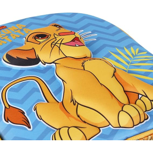ZAINO ASILO 3D RE LEONE HAKUNA MATATA, Zainetto 3D Elite, 25 x 30 cm, Capacità 7 L