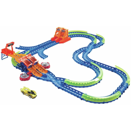 Wave Racers Super Stunt Showdown Onda da Corsa, Set pista auto da corsa 69 pezzi guida corsa