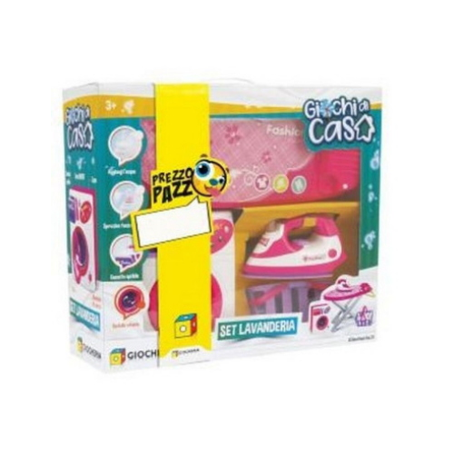 GIOCHERIA GGI240347 GIOCHI DI CASA - SET LAVANDERIA - 2 FANTASIE ROSA O VERDE