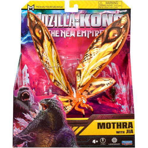 MonsterVerse Godzilla x Kong: il nuovo impero, personaggio d'azione Mothra da 15 cm, iconico personaggio del film da collezione