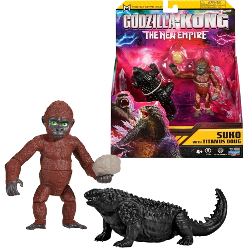 Giochi Preziosi Godzilla Per Kong Il Nuovo Impero - Suko con Dought Action Figure Da Collezione Da 15 Cm Articolato