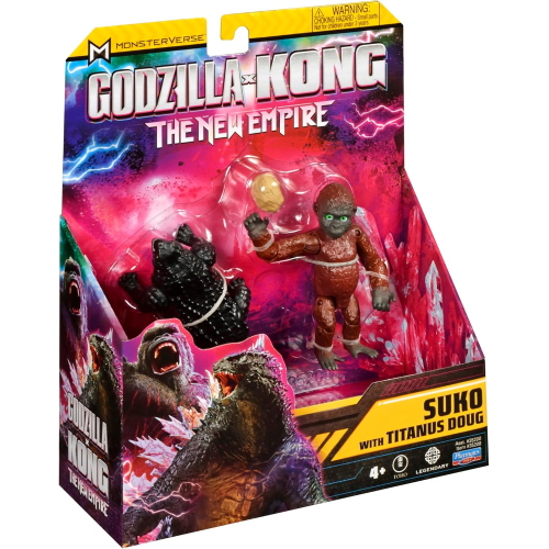Giochi Preziosi Godzilla Per Kong Il Nuovo Impero - Suko con Dought Action Figure Da Collezione Da 15 Cm Articolato