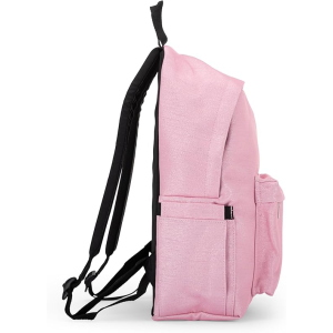 COMIX 74118LR ZAINO LUREX ROSA, con Vano Principale, Tasca Frontale con Zip, Tasca Laterale con Top Elasticizzato