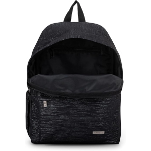 COMIX 74118LN ZAINO LUREX NERO, con Vano Principale, Tasca Frontale con Zip, Tasca Laterale con Top Elasticizzato