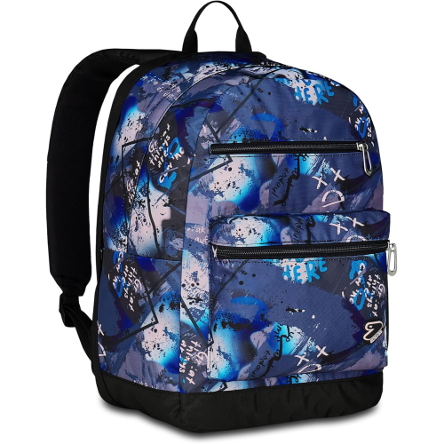 SEVEN 200102500 ZAINO SEVEN Reversible con Cuffie Wireless, Grigio Blu, Reversibile, 29 L, Scuola Media e Superiore, Zaino Ragazzo