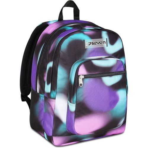 SEVEN 200102564 ZAINO SEVEN Freethink, Multicolore, Doppio Scomparto Con Tasca per PC e Tasca per Borraccia, 34 LITRI