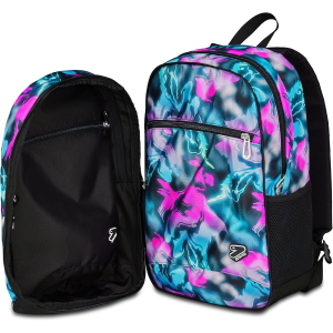 SEVEN 200102518 ZAINO SEVEN Pro XXL Detach con Cuffie Wireless, Fucsia, Tasca Porta PC e per Borraccia, 33 LITRI