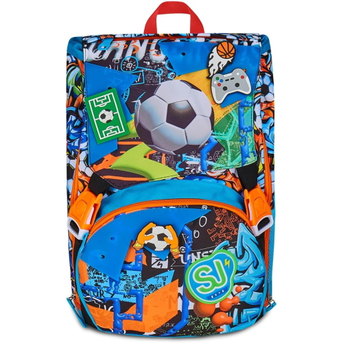 SEVEN 20C202504 ZAINO SEVEN SJ GANG BOY TINY PATCH, con Divisorio Interno, Tasca per Borraccia, 24 LITRI