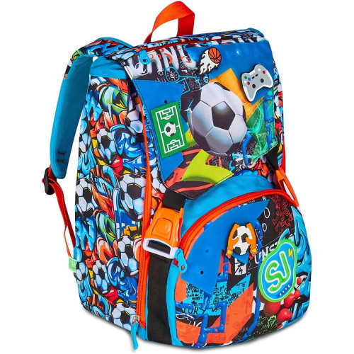 SEVEN 20C202504 ZAINO SEVEN SJ GANG BOY TINY PATCH, con Divisorio Interno, Tasca per Borraccia, 24 LITRI