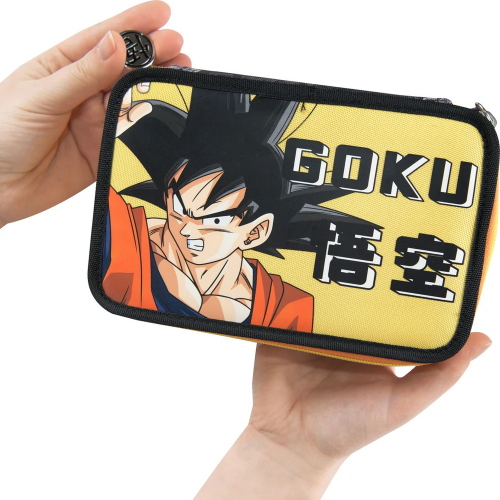 ASTUCCIO TRIPLO DRAGON BALL GOKU, Giallo   SKU: 75378