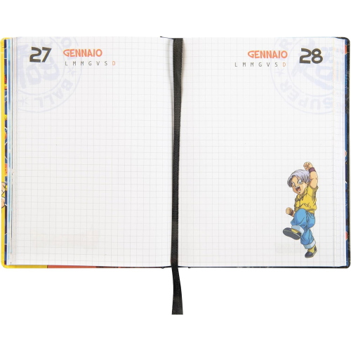 DIARIO DRAGON BALL GIALLO, Diario Scuola Ufficiale Dragon Ball, Diario Scolastico 12 Mesi 75350GI
