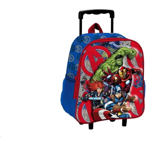 ZAINO ASILO TROLLEY 3D AVENGERS, Le dimensioni di 32 x 12 x 27 cm