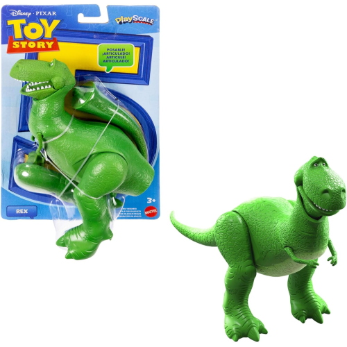 Mattel Disney Pixar Toy Story 5 - Rex il Dinosauro Verde, action figure da 18,5 cm con 8 punti di articolazione