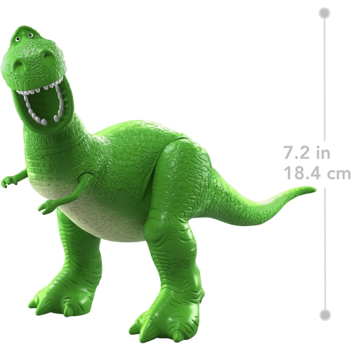 Mattel Disney Pixar Toy Story 5 - Rex il Dinosauro Verde, action figure da 18,5 cm con 8 punti di articolazione