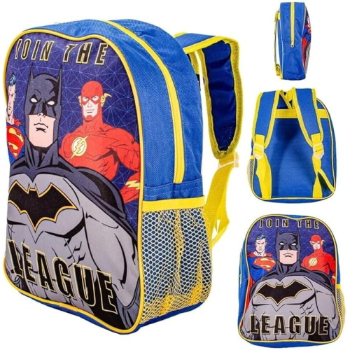 JUSTICE LEAGUE ZAINO ASILO, per bambini per bambini e bambine, per scuola e viaggio