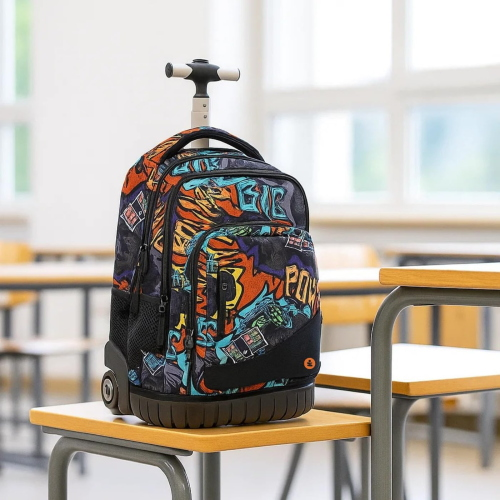 beSMART - ZAINO TROLLEY PREMIUM MONSTER CAR ART.271003