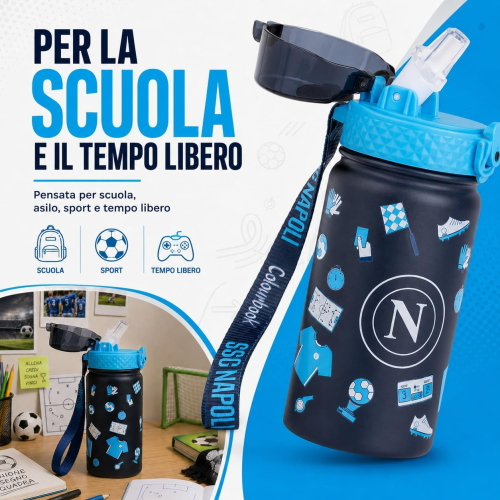 COLOURBOOK SSCN26014 BORRACCIA 400ML SSC NAPOLI - BLU