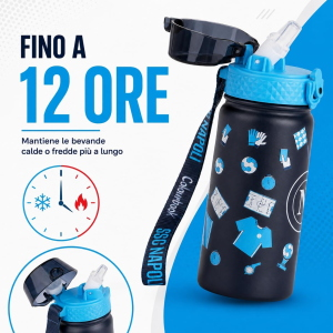 COLOURBOOK SSCN26014 BORRACCIA 400ML SSC NAPOLI - BLU