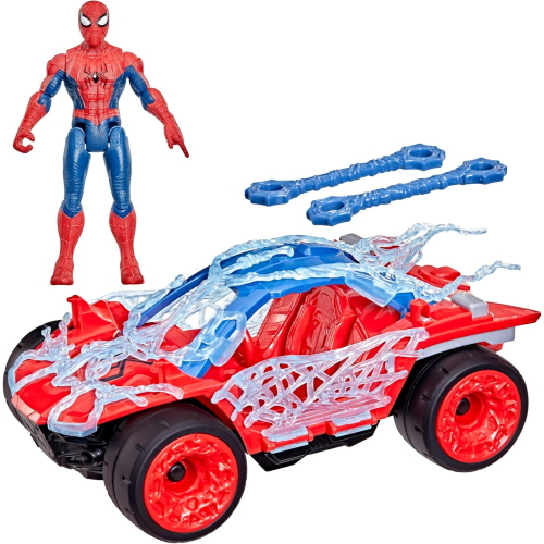 HASBRO G2445 SPIDERMAN BRAND NEW DAY Stretch & Blast Buggy, Set con Action Figure e Veicolo, da 11,4 cm - 4 ANNI+