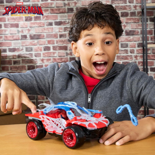 HASBRO G2445 SPIDERMAN BRAND NEW DAY Stretch & Blast Buggy, Set con Action Figure e Veicolo, da 11,4 cm - 4 ANNI+