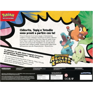 POKEMON CARTE collezione con spilla deluxe Compagni d’avventura dell’espansione Megaevoluzione - Ascesa Eroica del GCC Pokémon