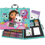 CRAYOLA 04-2966 Valigetta dell'Artista Gabby's Dollhouse, Kit Creativo con 115 Pezzi, Pennarelli, Matite, Cere, Colle Glitter