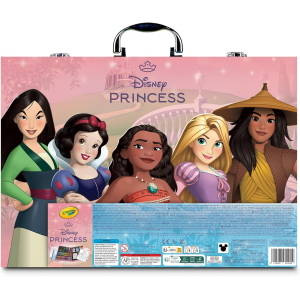 CRAYOLA 25-1094  PRINCIPESSE VALIGETTA DELL'ARTISTA - Kit Creativo con 115 Pezzi Assortiti, Età Consigliata: 5-10 Anni