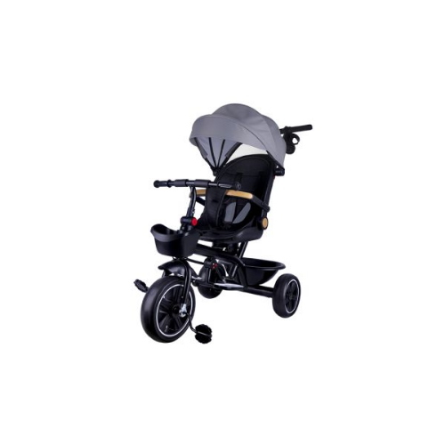 TRICICLO STAR CON MANICO E CAPPOTTA- GRIGIO