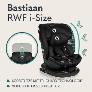 SEDIA AUTO per bambini Lionelo Bastiaan RWF i-Size 0-36 kg ISOFIX 360°...