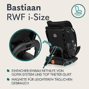 SEDIA AUTO per bambini Lionelo Bastiaan RWF i-Size 0-36 kg ISOFIX 360°...