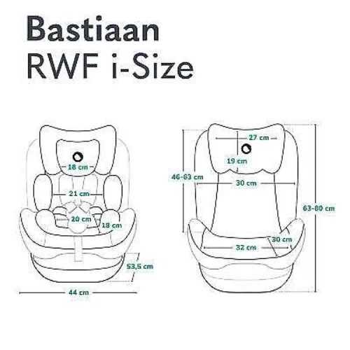 SEDIA AUTO per bambini Lionelo Bastiaan RWF i-Size 0-36 kg ISOFIX 360°...