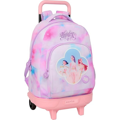 K-POP DEMON HUNTERS ZAINO TROLLEY ESTENSIBILE, compatto, estraibile,comodo e versatile, resistenza, 33 x 22 x 45 cm