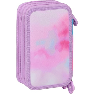 K-POP DEMON HUNTERS ASTUCCIO 3 ZIP, comodo e versatile, resistenza, 12,5 x 5,5 x 19,5 cm