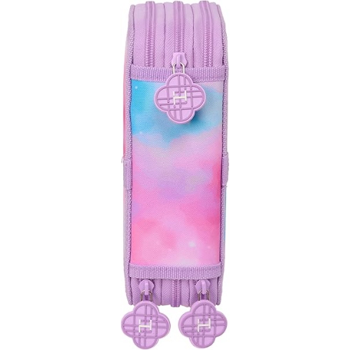 K-POP DEMON HUNTERS ASTUCCIO 3 ZIP, comodo e versatile, resistenza, 12,5 x 5,5 x 19,5 cm