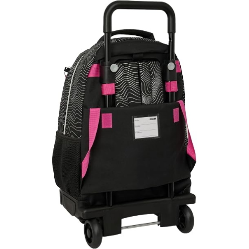 K-POP DEMON HUNTERS ORIGINAL ZAINO TROLLEY ESTENSIBILE NERO, compatto, estraibile,comodo e versatile, resistenza, 33 x 22 x 45 cm