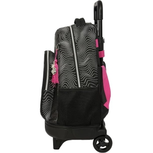 K-POP DEMON HUNTERS ORIGINAL ZAINO TROLLEY ESTENSIBILE NERO, compatto, estraibile,comodo e versatile, resistenza, 33 x 22 x 45 cm