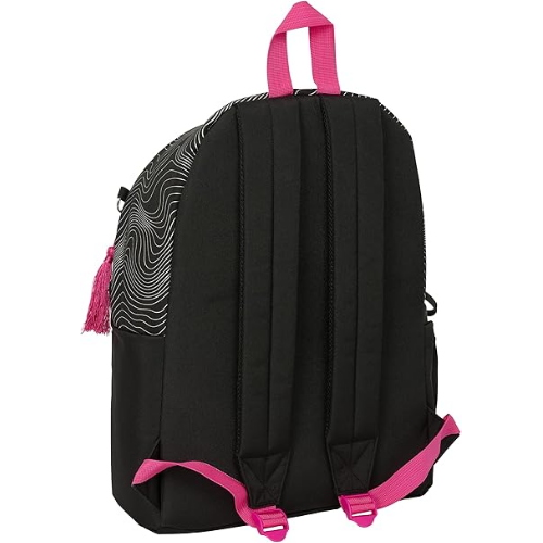 K-POP DEMON HUNTERS ORIGINAL - ZAINO TEMPO LIBERO NERO, comodo e versatile, resistenza, 31 x 13 x 43 cm