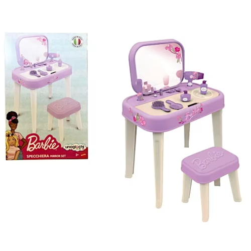 YES TOYS BRB17643 SPECCHIERA BARBIE CON SGABELLO E ACCESSORI