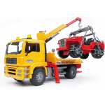 BRUDER 02750 CAMION MAN TGA TRASPORT JEEP